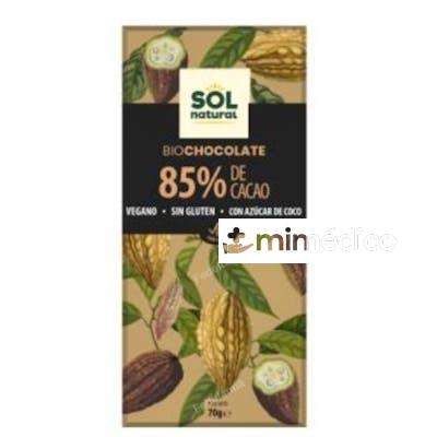 CHOCOLATE NEGRO 85% TABLETA 70GR. BIO SOLNATURAL