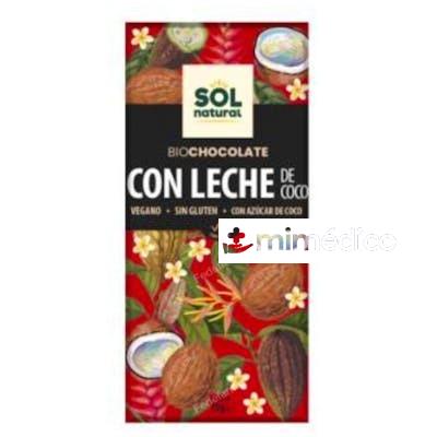 CHOCOLATE CON LECHE DE COCO TABLETA 70GR. BIO SOLNATURAL