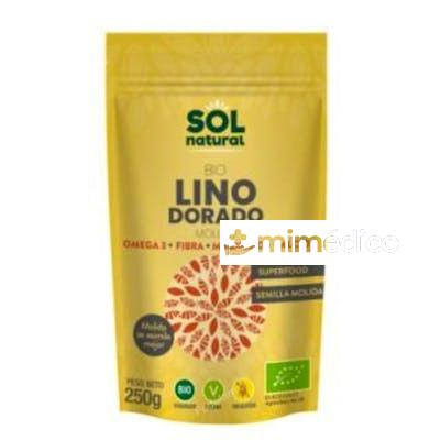 SEMILLAS DE LINO DORADO TRITURADO 250GR. BIO SOLNATURAL
