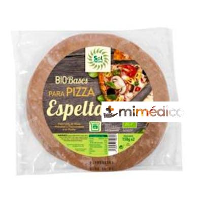 BASE DE PIZZA ESPELTA INTEGRAL MASA GRUESA 2UD BIO SOLNATURAL