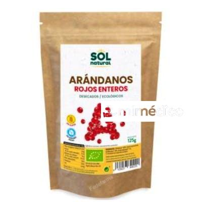 ARANDANOS ROJOS DE CANADA  125GR. BIO S/A SOLNATURAL