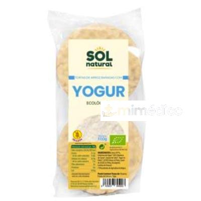 TORTAS DE ARROZ CON YOGUR NATURAL 100GR. BIO SOLNATURAL