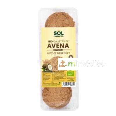 GALLETAS DE AVENA COCO Y AGAVE 175GR. BIO SOLNATURAL