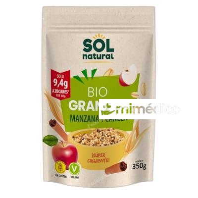 KRUNCHY AVENA MANZ-CANELA 350GR. SOLNATURAL