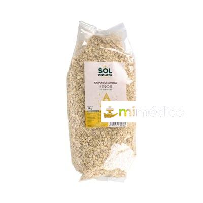 COPOS DE AVENA FAMILIAR FINOS INTEGRALES 1KG. BIO SOLNATURAL