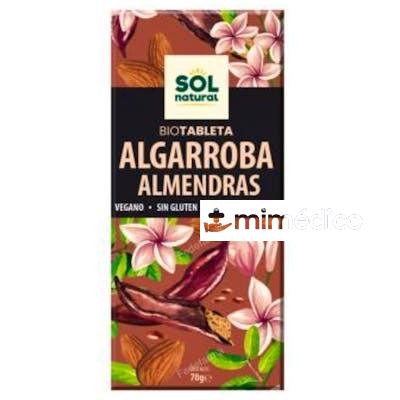 ALGARROBA CON ALMENDRA TABLETA 70GR. BIO SG VEGAN SOLNATURAL