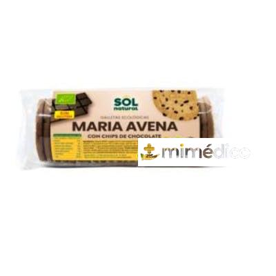 GALLETAS DE AVENA MARIA CON CHIPS CHOCO 200GR. SG SOLNATURAL