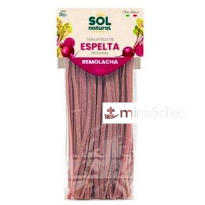TAGLIATELLE DE ESPELTA INTEGRAL CON REMOLACHA 250G SOLNATURAL