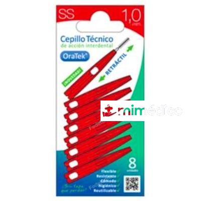 CEPILLO INTERDENTAL RETRACTIL 1MM 8UD. ORATEK