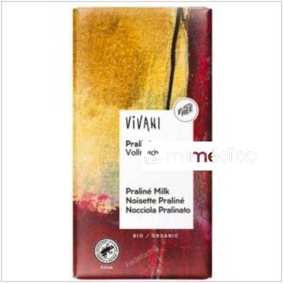 CHOCOLATE CON LECHE CON PRALINE 100GR. BIO VIVANI