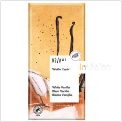 CHOCOLATE BLANCO CON VAINILLA BOURBON 80GR. BIO  VIVANI