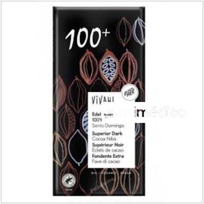 CHOCOLATE NEGRO SUPERIOR 100% NIBS CACAO 80G VEGAN VIVANI