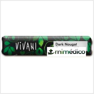 BARRITA DE CHOCOLATE NEGRO PRALINE Y AVELLANA 18UD VIVANI