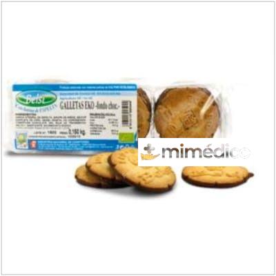 GALLETAS EKO ESPELTA CON FONDO DE CHOCOLATE 150G BELSI