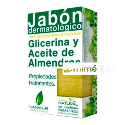 JABON GLICERINA ACEITE DE ALMENDRAS 100GR. SANASUR