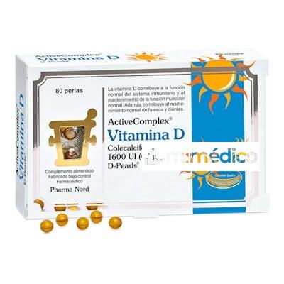 ACTIVECOMPLEX VIT. D 40MCG. 1600UI 80PERLAS PHARMA NORD