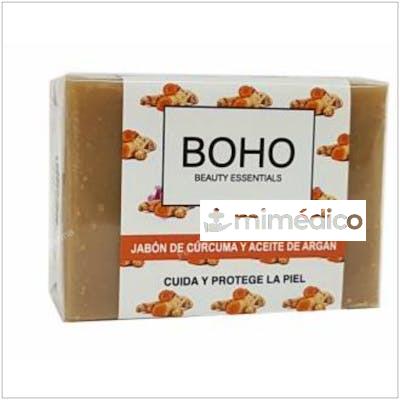 CURCUMA Y ARGAN JABON PASTILLA 100GR. BOHO