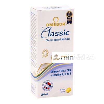 OMEGOR CLASSIC ACEITE HIGADO BACALAO 250ML. UGA NUTRACEUTICALS