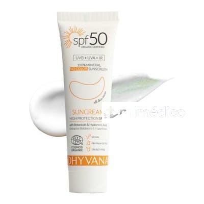 SOLAR SPF50 SUN CON ACIDO HIALURONICO 50ML. ECO DHYVANA