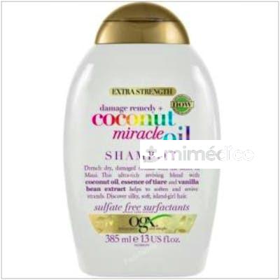 CHAMPU COCONUT OIL EXTRAFUERTE 385ML. OGX