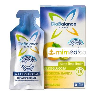DIABALANCE GEL GLUCOSA ABSORCION RAPIDA LIMON 4UD. DIABALANCE