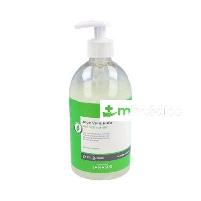 GEL ALOE VERA CON ROSA MOSQUETA Y MENTOL 500ML. SANASUR