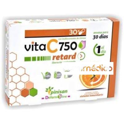 VITA C RETARD 750MG. 30CAP. PINISAN
