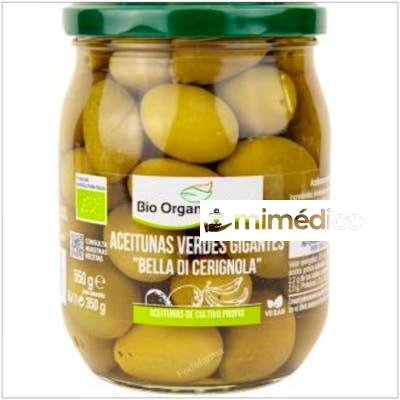 ACEITUNAS VERDES GIGANTES 550GR. BIO BIO ORGANICA ITALIA