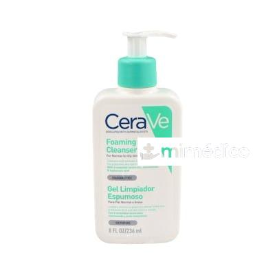 CERAVE GEL LIMPIADOR ESPUMOSO 236ML. CERAVE