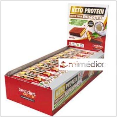 CHOCO SNACK COCONUT BARRITAS 24UDS. KETO PROTEIN