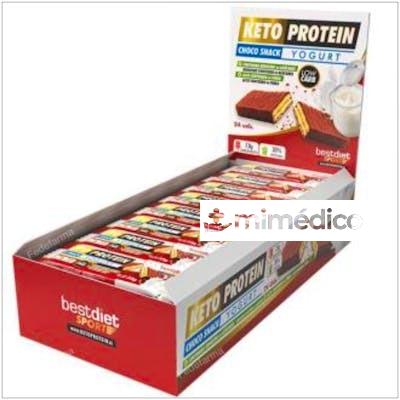 CHOCO SNACK YOGURT BARRITAS 24UDS. KETO PROTEIN