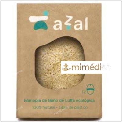MANOPLA DE BANO DE LUFFA ECO OVALADA CON ASA AZAL
