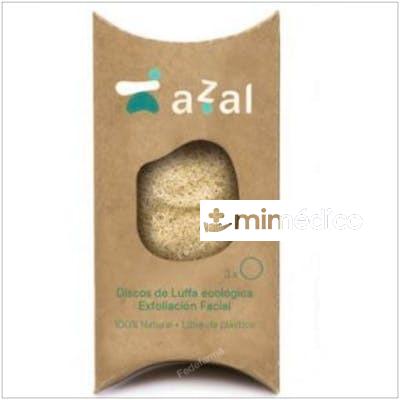 DISCOS PEELING FACIAL DE LUFFA ECO EXFOLIANTE 3UD. AZAL