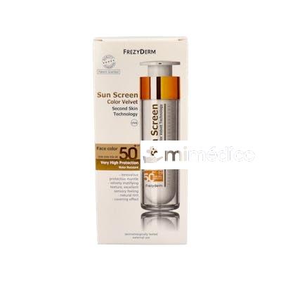 SUN SCREEN COLOR VELVET SPF 50+ CREMA SOLAR 50ML. FREZYDERM