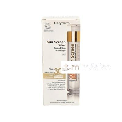 SUN SCREEN VELVET SPF 30 CREMA FACIAL SOLAR 50ML. FREZYDERM