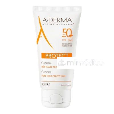 PROTEC CREMA SIN PERFUME SPF50+  40ML. A-DERMA