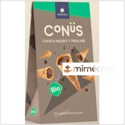 CONUS CHOCOLATE NEGRO Y PRALINE 10UDSX70GR. BIO RODELLAS