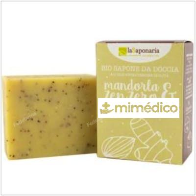 JABON EN PASTILLA ALMENDRA Y JENGIBRE 100GR. LA SAPONARIA