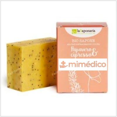JABON EN PASTILLA AMAPOLA Y CIPRES 100GR. LA SAPONARIA