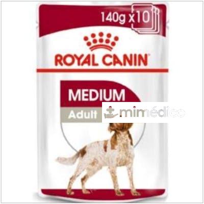 ROYAL CANINE ADULT MEDIUM POUCH CAJA 10X140GR. ROYAL CANIN VETERINARIA