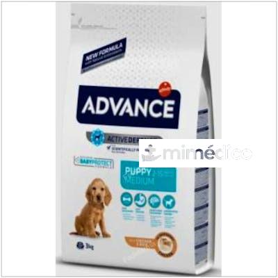 ADVANCE CANINE PUPPY MEDIUM POLLO ARROZ 3KG.  ADVANCE VETERINARIA
