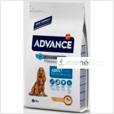 ADVANCE CANINE ADULT MEDIUM POLLO ARROZ 3KG.  ADVANCE VETERINARIA