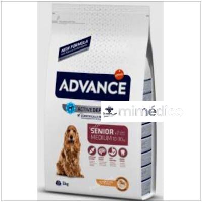 ADVANCE CANINE SENIOR MEDIUM POLLO ARROZ 3KG.  ADVANCE VETERINARIA