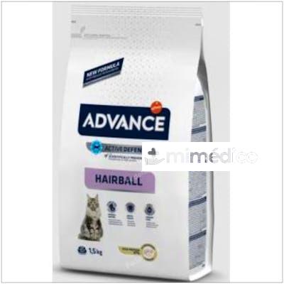 ADVANCE FELINE ADULT HAIRBALL PAVO 1,5KG.  ADVANCE VETERINARIA