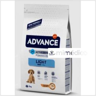 ADVANCE CANINE ADULT LIGHT MINI POLLO 3KG.  ADVANCE VETERINARIA
