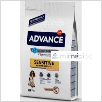 ADVANCE CANINE ADULT SENSIT. SALMON ARROZ 3KG. ADVANCE VETERINARIA