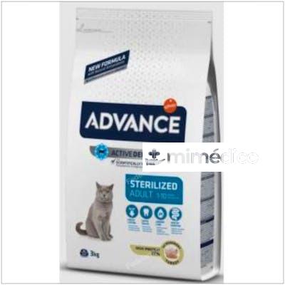ADVANCE FELINE ADULT STERILIZED PAVO 3KG.  ADVANCE VETERINARIA