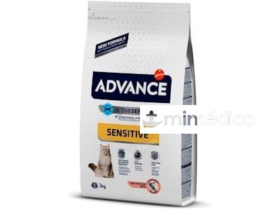 ADVANCE FELINE ADULT SALMON ARROZ 3KG.  ADVANCE VETERINARIA