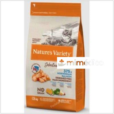 NATURE`S VARIETY FELINE ADULT SALMON 1,25KG.  NATURE`S VARIETY VETERINARIA