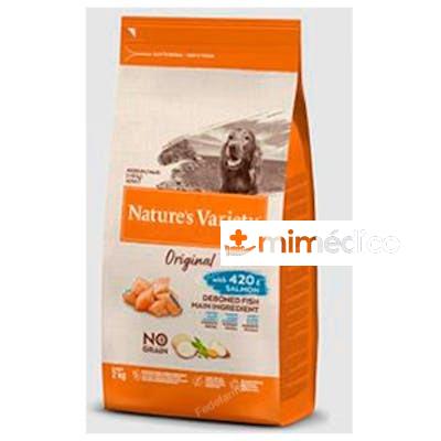 NATUREÂ`S VARIETY CANINE ADULT MD MAX SAMLON 2KG. NATURE S VARIETY VET